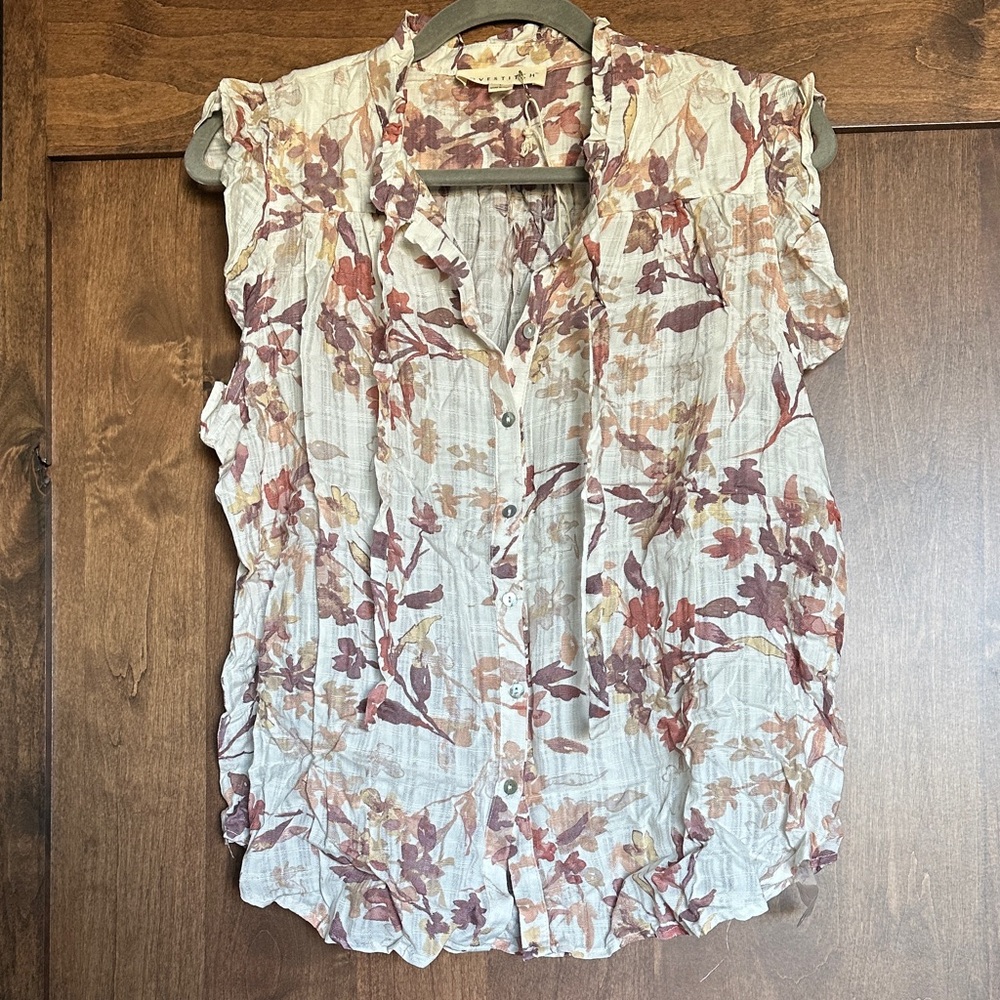 Lovestitch Floral Button-Up Blouse